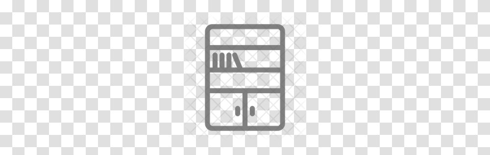 Premium Bookshelf Icon Download, Gate, Grille, Pattern Transparent Png