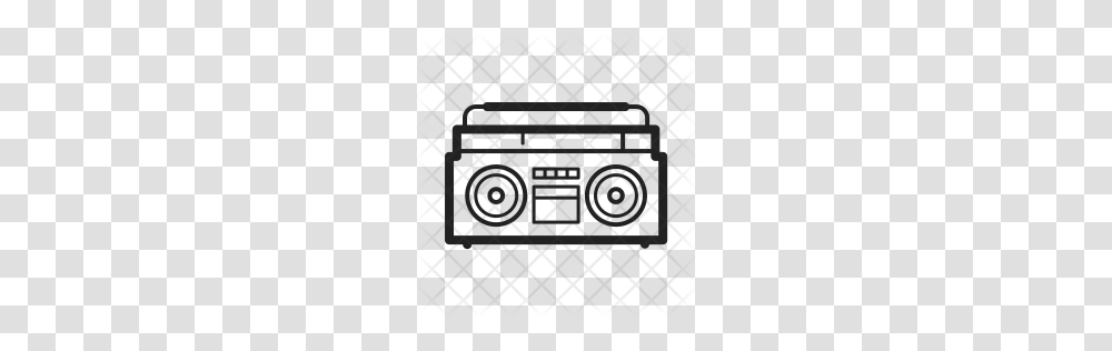 Premium Boombox Icon Download, Rug, Pattern, Grille, Texture Transparent Png