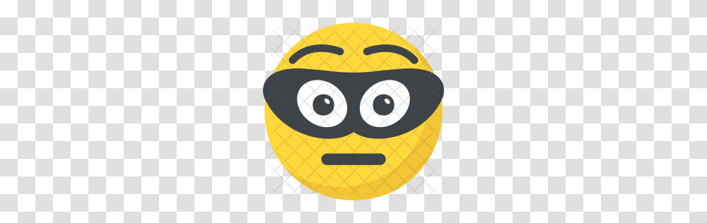 Premium Burglar Emoji Icon Download, Soccer Ball, Team Sport, Sports, Pac Man Transparent Png