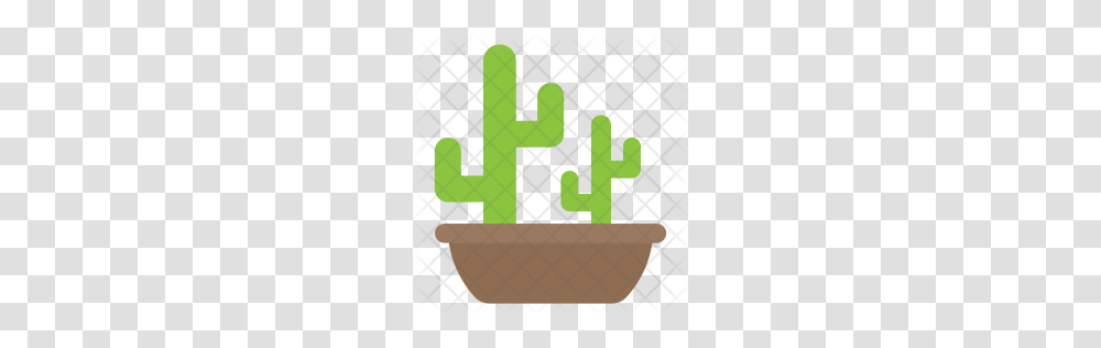 Premium Cactus Icon Download, Plant, Cross, Potted Plant Transparent Png