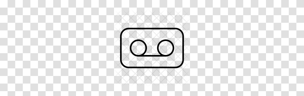 Premium Cassette Tape Recorder Music Device Instrument Icon, Rug, Pattern Transparent Png