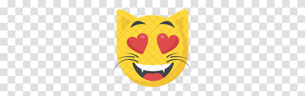 Premium Cat Emoji Icon Download, Logo, Trademark, Label Transparent Png