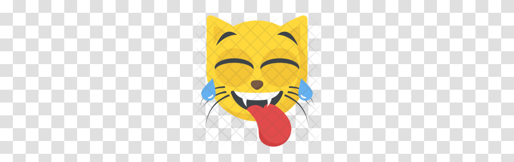 Premium Cat Emoji With Tongue Icon Download, Balloon, Crowd, Parade Transparent Png