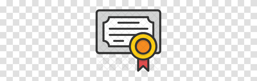 Premium Certificate Icon Download, Logo, Trademark Transparent Png