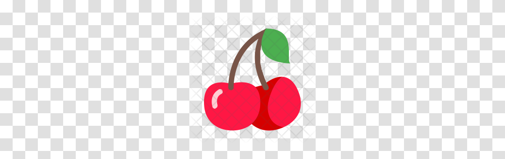 Premium Cherry Icon Download, Plant, Fruit, Food Transparent Png