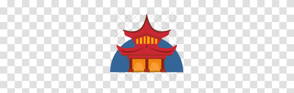 Premium China Town Icon Download, Gate, Logo, Trademark Transparent Png