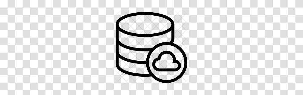 Premium Cloud Database Icon Download, Rug, Pattern, Grille, Texture Transparent Png