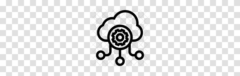 Premium Cloud Settings Icon Download, Rug, Pattern Transparent Png