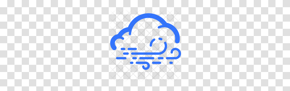 Premium Cloud With Wind Windy Overcast Weather Forecast Icon, Rug, Grille, Screen Transparent Png