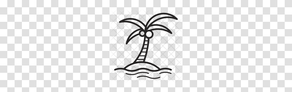 Premium Coconut Tree Vacation Holidays Travel Icon Download, Rug, Texture, Pattern, Grille Transparent Png