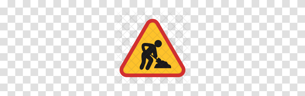 Premium Construction Sign Icon Download, Road Sign, Rug Transparent Png