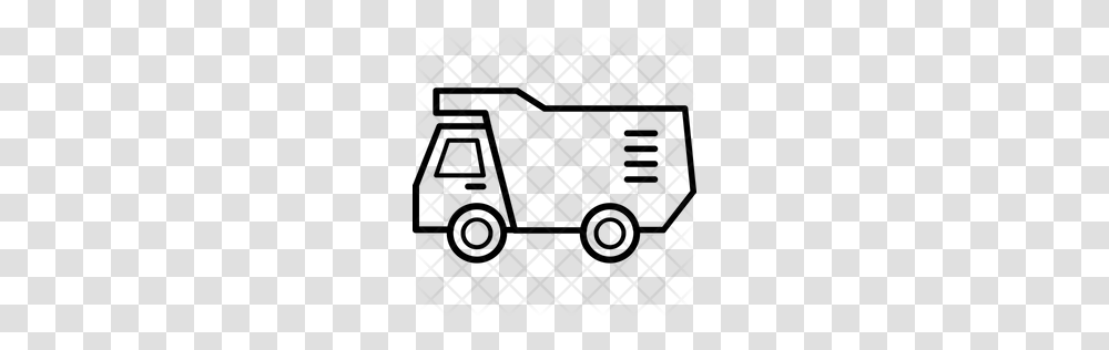 Premium Construction Truck Icon Download, Rug, Pattern, Gray Transparent Png