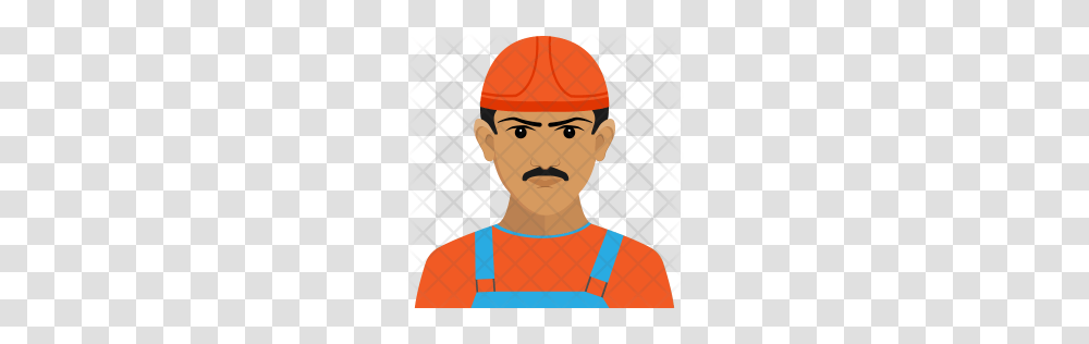 Premium Construction Worker Icon Download, Face, Person, People Transparent Png