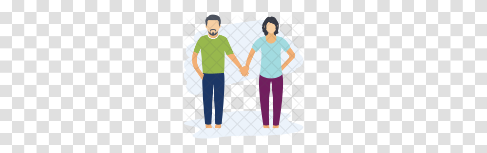 Premium Couple Walking Icon Download, Hand, Person, Holding Hands Transparent Png