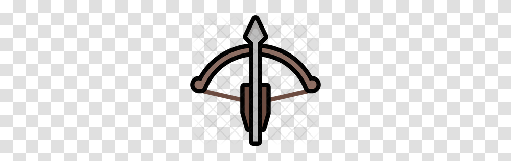 Premium Crossbow Icon Download, Gate, Arrow, Weapon Transparent Png