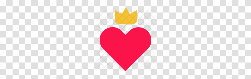 Premium Crown Icon Download, Heart, Balloon, Rug Transparent Png