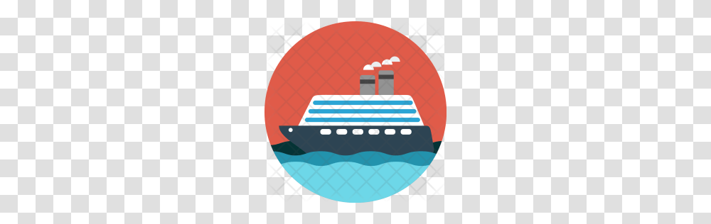 Premium Cruise Ship Rich Boat Vehicle Icon Download, Logo, Trademark Transparent Png