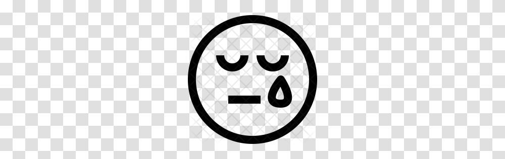 Premium Crying Face Icon Download, Rug, Pattern, Alphabet Transparent Png