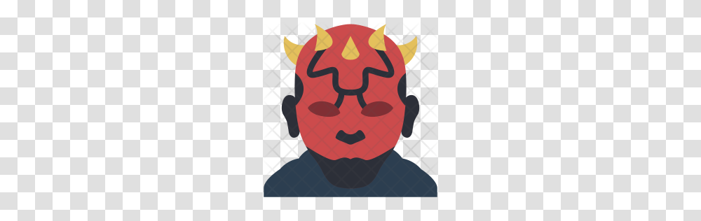 Premium Darth Maul Icon Download, Head, Hand, Pillow, Cushion Transparent Png