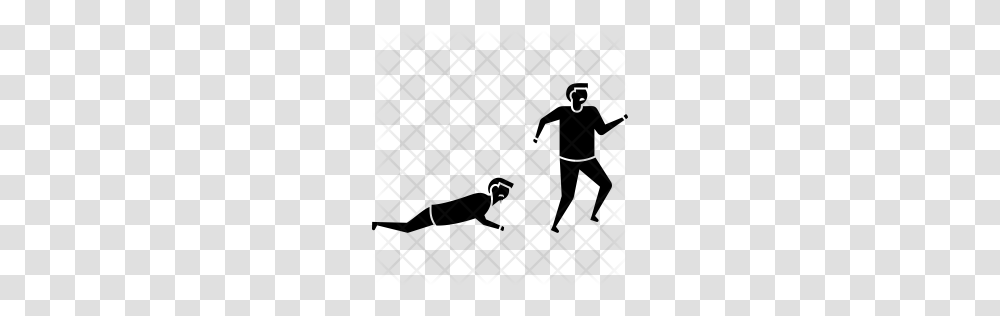 Premium Dead Man Running Icon Download, Rug, Pattern, Gray, Texture Transparent Png