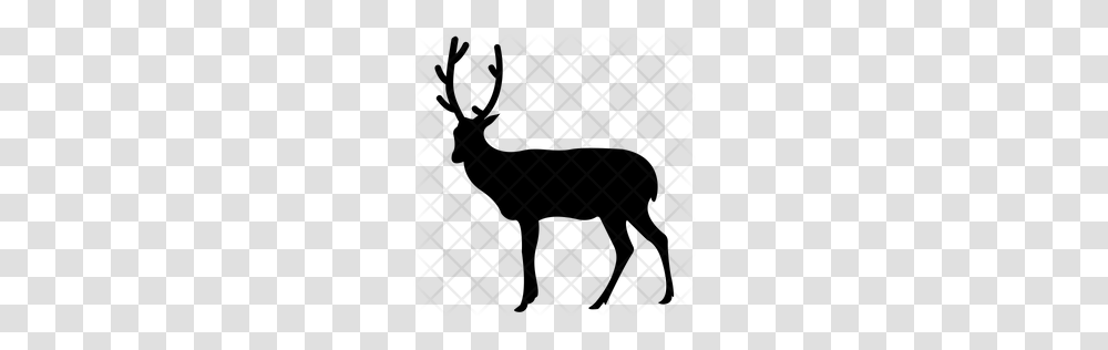 Premium Deer Icon Download, Pattern, Rug, Silhouette, Grille Transparent Png