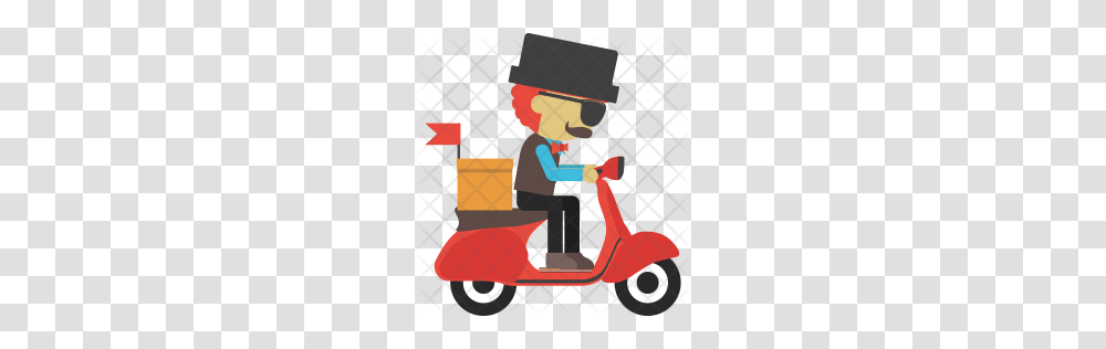 Premium Delivery Boy Icon Download, Scooter, Vehicle, Transportation, Kart Transparent Png