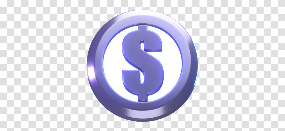 Premium Dollar Coin 3d Illustration Download In Obj Or Language, Number, Symbol, Text, Logo Transparent Png