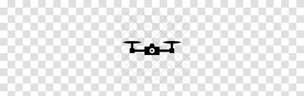 Premium Drone Icon Download, Rug, Pattern, Gray Transparent Png
