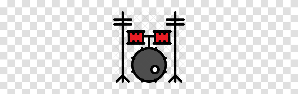 Premium Drum Set Icon Download, Pac Man, Alphabet Transparent Png