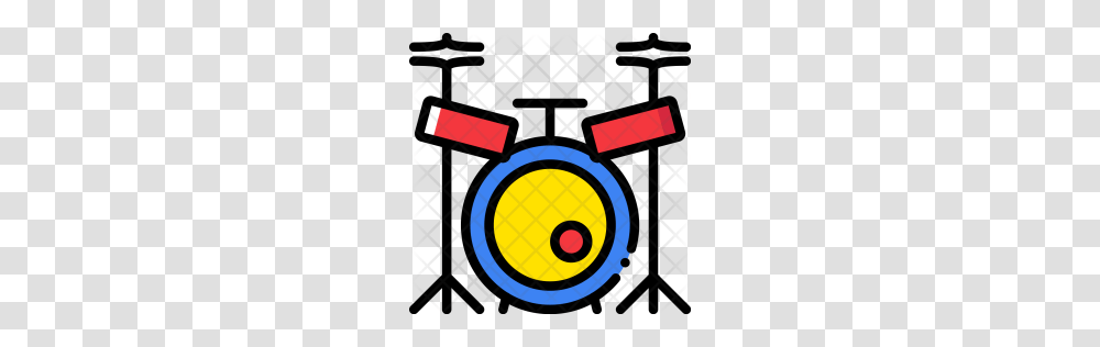 Premium Drum Set Instrument Music Play Sound Entertainment, Logo, Alphabet Transparent Png