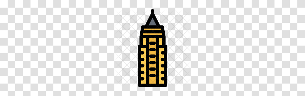 Premium Empire State Building Structure Icon Download, Logo, Trademark, Rug Transparent Png