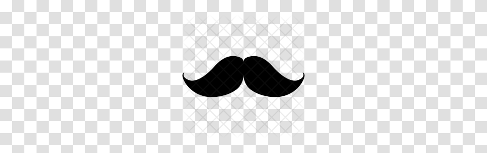 Premium English Mustache Icon Download, Rug, Pattern, Silhouette, Texture Transparent Png