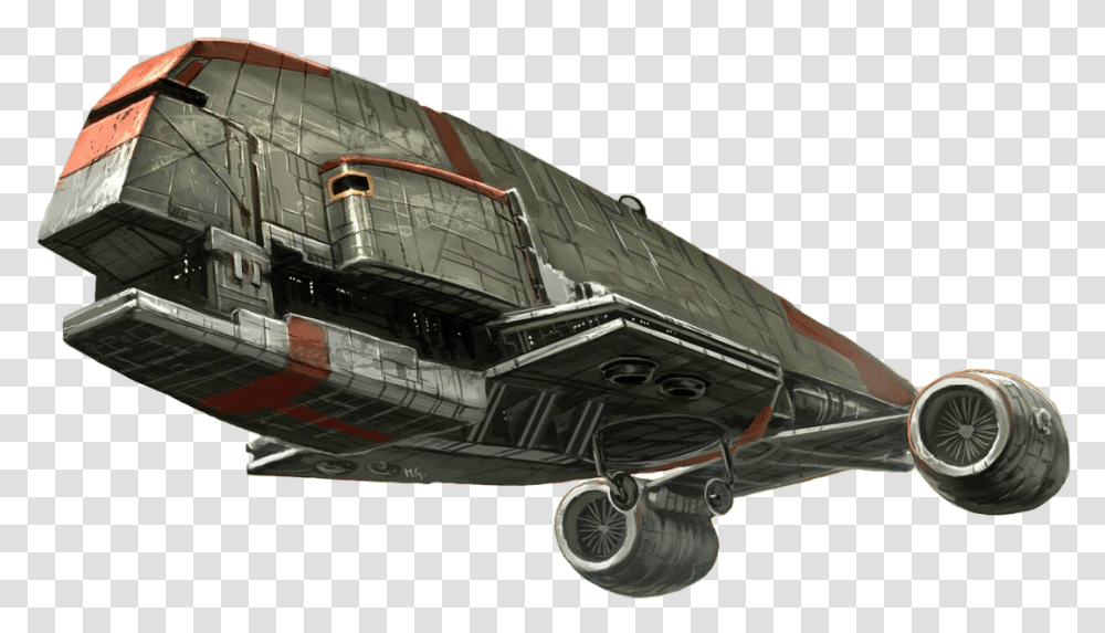 Premium Eras Legends Star Wars Gozanti Cruiser, Spaceship, Aircraft, Vehicle, Transportation Transparent Png