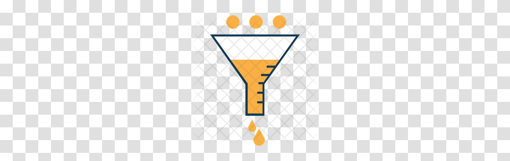 Premium Experiment With Funnel Icon Download, Light, Triangle Transparent Png