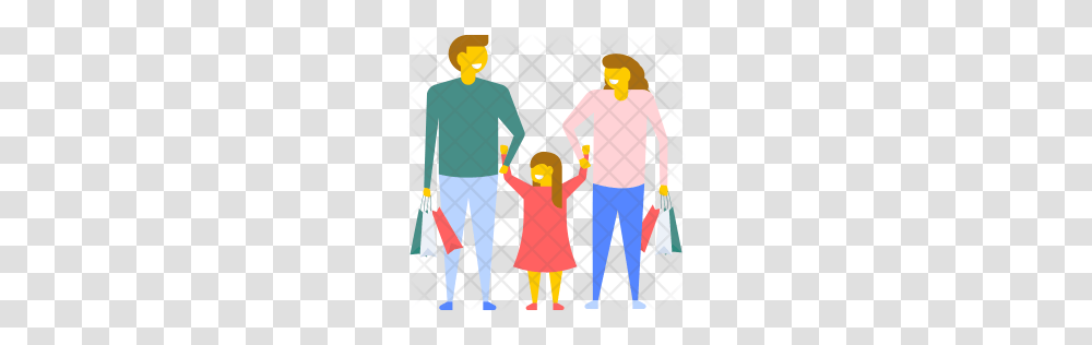 Premium Family Shopping Icon Download, Hand, Holding Hands Transparent Png