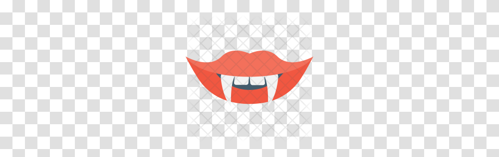 Premium Fangs Icon Download, Flag, Furniture, Sticker Transparent Png