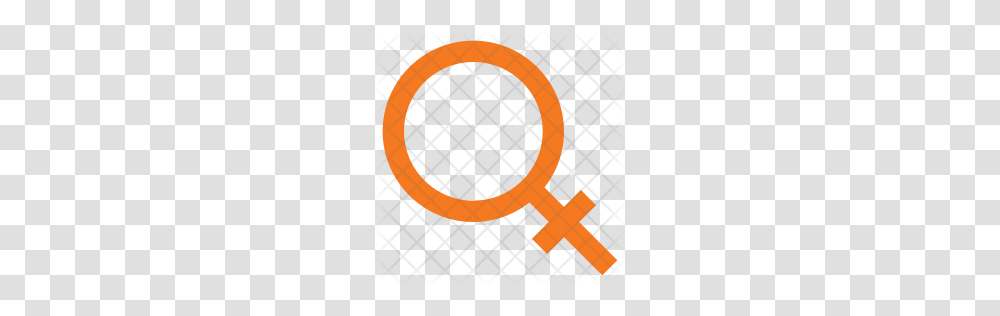 Premium Female Sign Icon Download, Rug, Alphabet, Magnifying Transparent Png