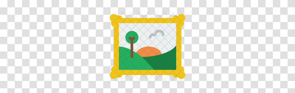 Premium Flower Painting Icon Download, Fence, Security Transparent Png