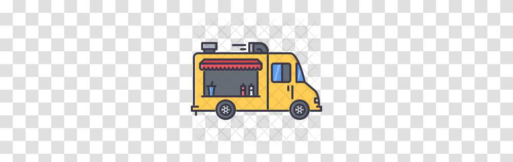 Premium Food Truck Icon Download, Vehicle, Transportation, Fire Truck, Van Transparent Png