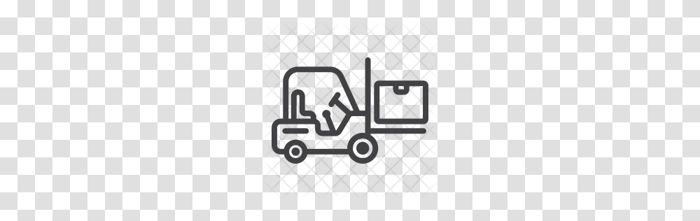 Premium Forklift Icon Download, Rug, Alphabet, Pattern Transparent Png