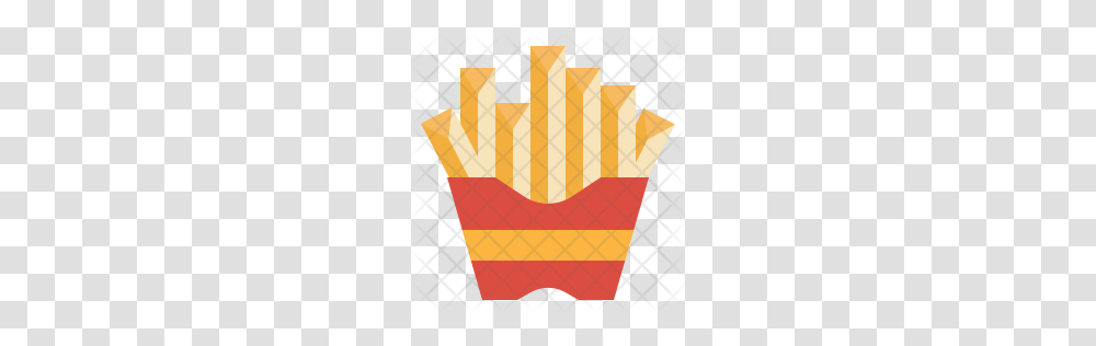 Premium French Fries Icon Download, Bag, Shopping Bag, Food, Rug Transparent Png