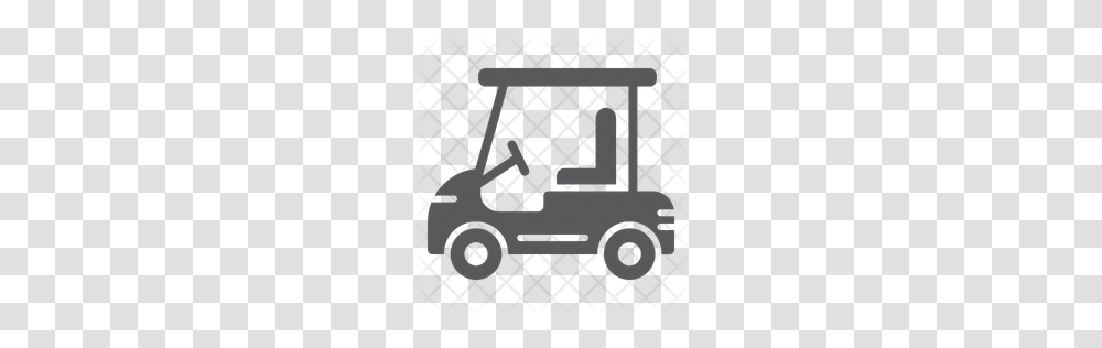 Premium Golf Car Icon Download, Vehicle, Transportation, Golf Cart, Lawn Mower Transparent Png