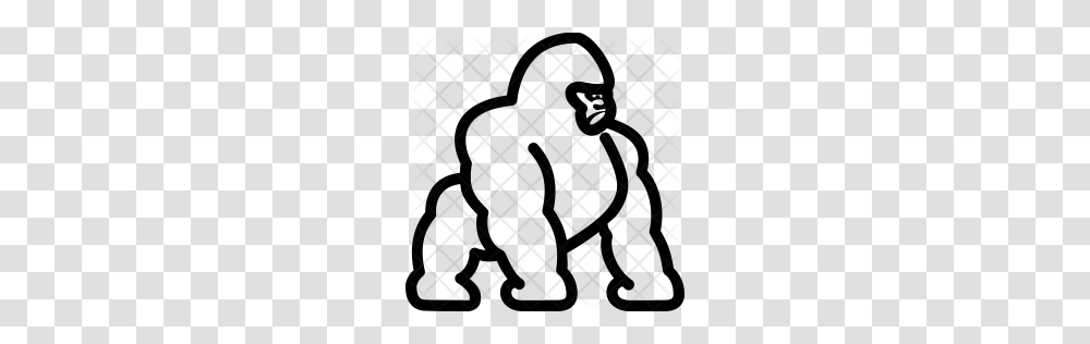 Premium Gorilla Icon Download, Rug, Pattern, Texture, Alphabet Transparent Png