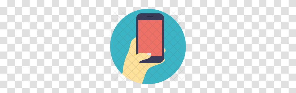 Premium Hand Holding Smartphone Icon Download, Electronics, Mobile Phone, Cell Phone, Rug Transparent Png