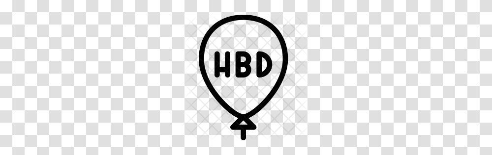 Premium Happy Birthday Balloon Icon Download, Pattern, Rug, Texture Transparent Png