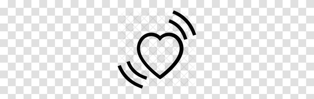Premium Heart Waves Icon Download, Pattern, Rug Transparent Png