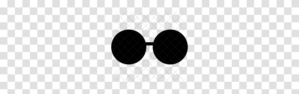 Premium Hipster Glasses Icon Download, Rug, Pattern, Grille, Silhouette Transparent Png