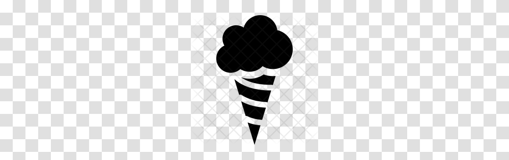 Premium Ice Cream Cone Icon Download, Rug, Pattern Transparent Png