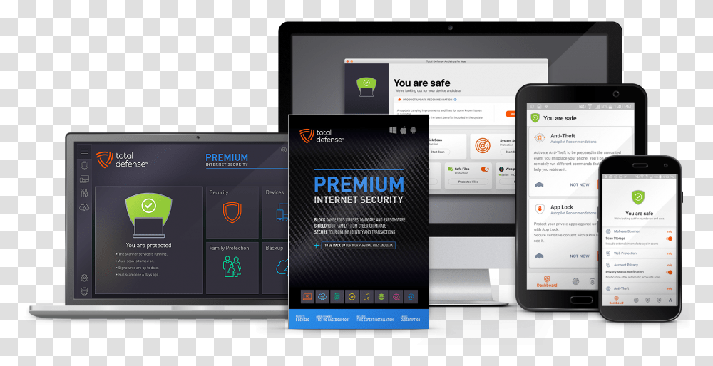 Premium Internet Security Total Defense Premium Internet Security, Mobile Phone, Electronics, Cell Phone, Computer Transparent Png