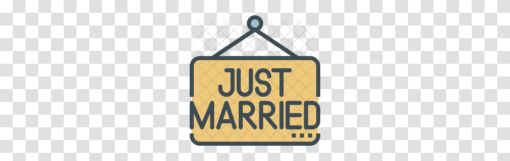 Premium Just Married Signboard Icon Download, Number, Transportation Transparent Png
